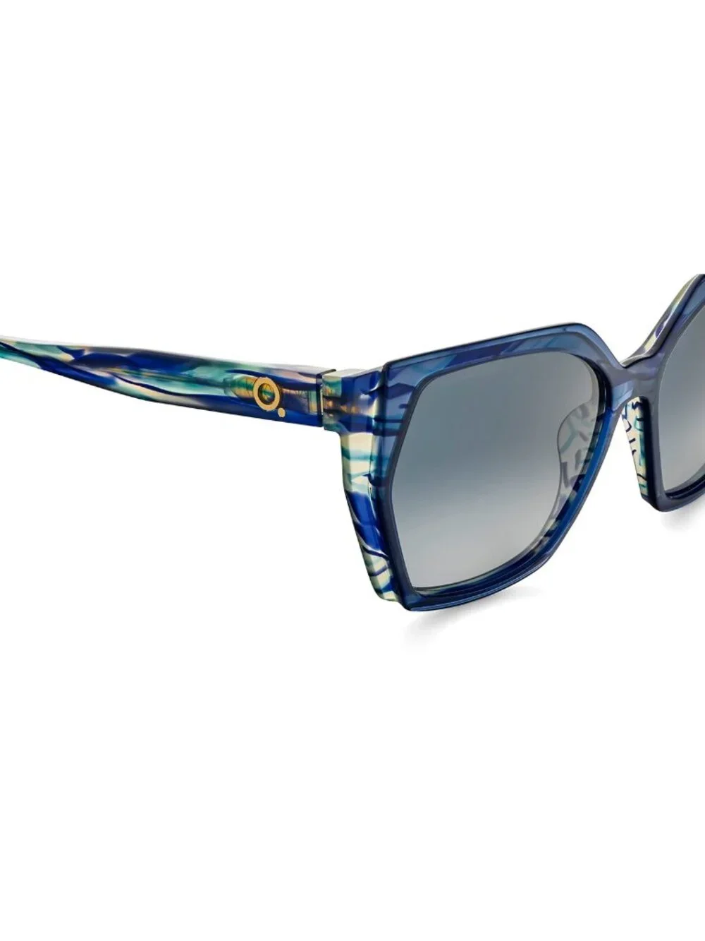 New Etnia Barcelona Women's Sunglasses Blue Acetate Frame SYLYS BL 57